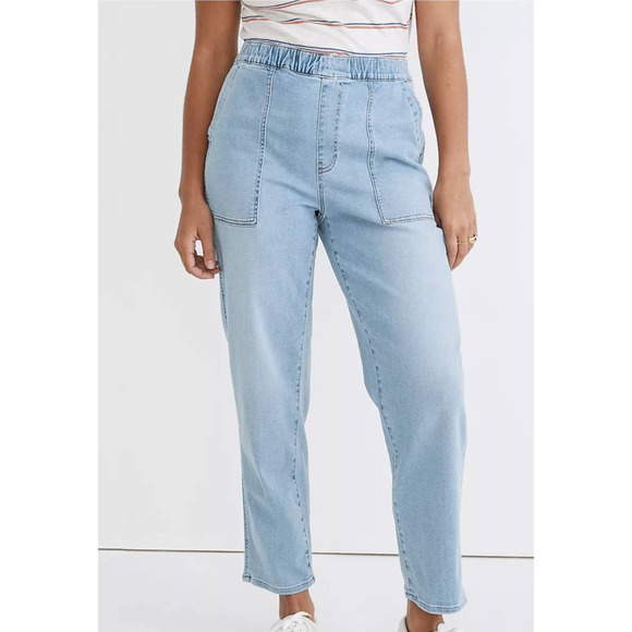 Madewell Denim - Madewell Women's Pull-On Relaxed Cropped Jeans size XL